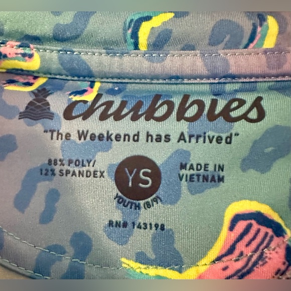 Chubbies Youth Small The Dino Delight Performance Polo - Picture 5 of 5